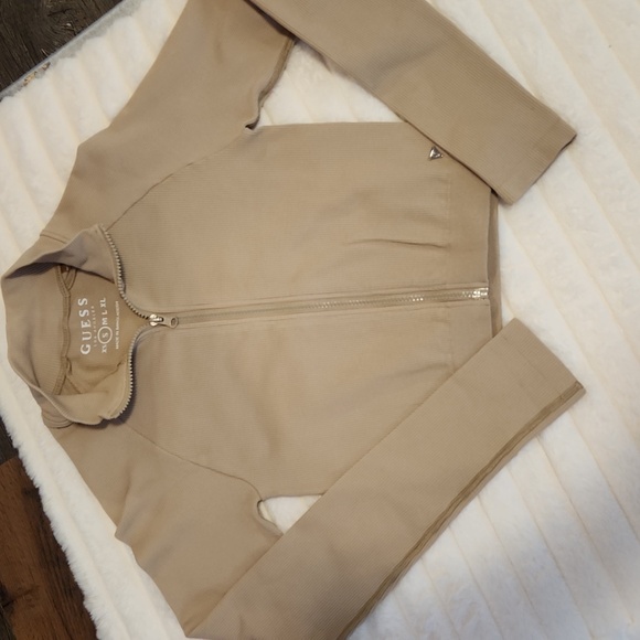 Guess Active Ribbed Zipper Jacket S - Picture 1 of 4